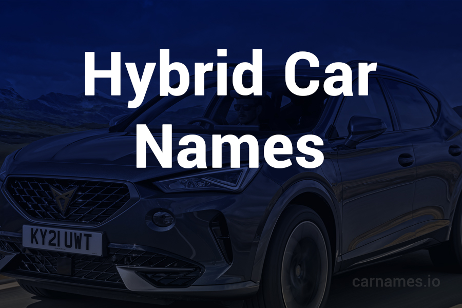 Hybrid Car Names: Explore a World of Innovation