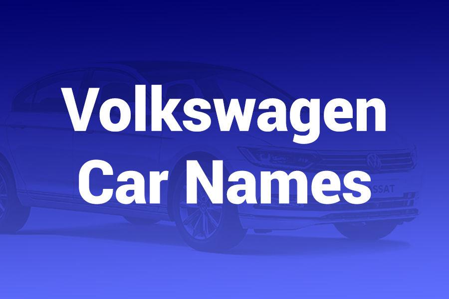 volkswagen car names